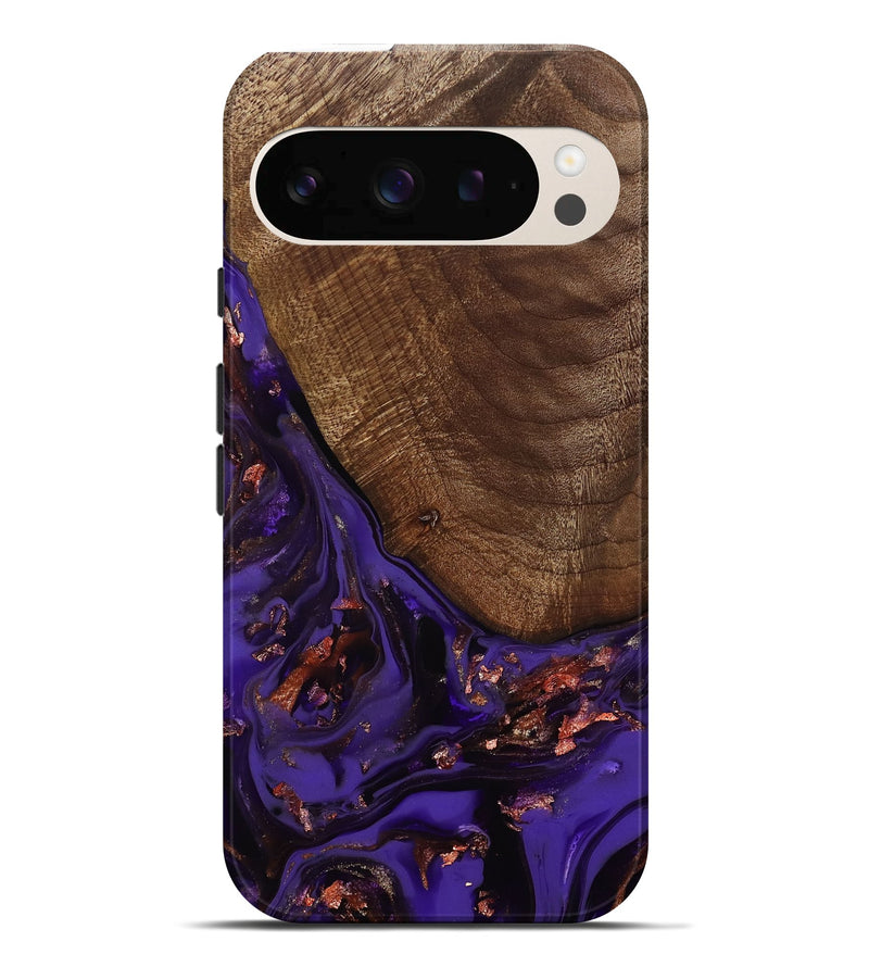 Pixel 10 Pro XL Wood Live Edge Phone Case - Avah (Purple, 811803)