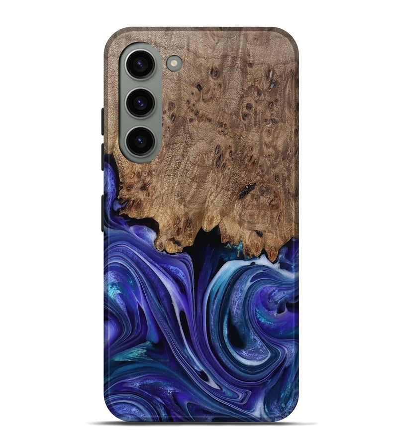 Galaxy S23 Plus Wood Live Edge Phone Case - Cicely (Purple, 811807)