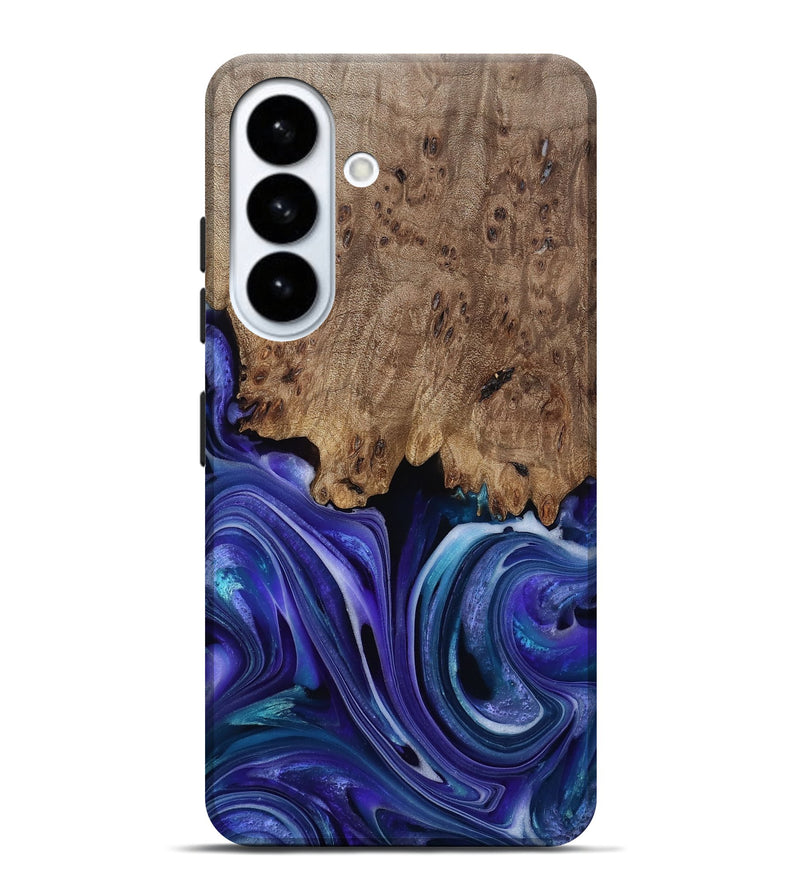 Galaxy S26 Plus Wood Live Edge Phone Case - Cicely (Purple, 811807)