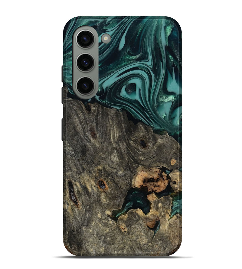 Galaxy S23 Plus Wood Live Edge Phone Case - Kisha (Green, 811810)