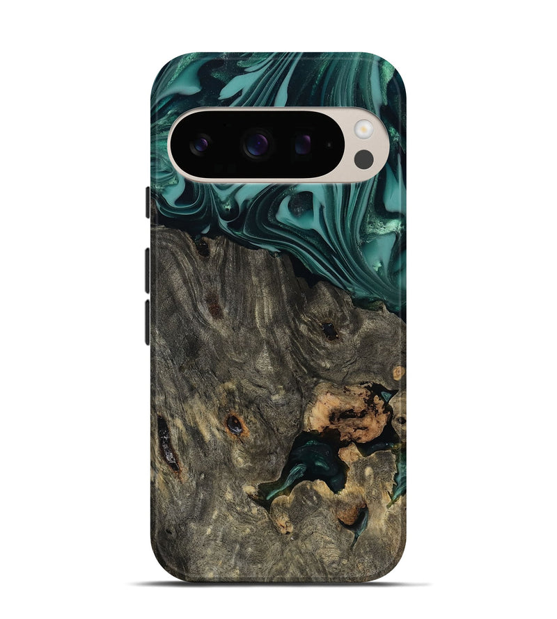 Pixel 10 Wood Live Edge Phone Case - Kisha (Green, 811810)