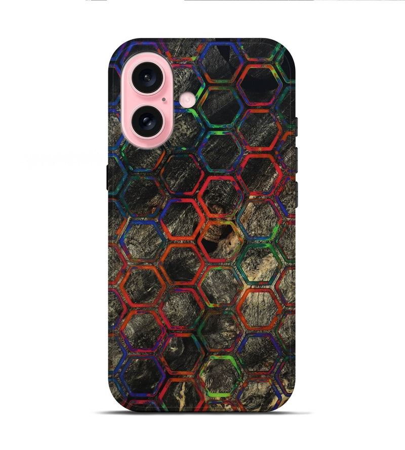 iPhone 16 Wood Live Edge Phone Case - Annabel (Pattern, 811811)