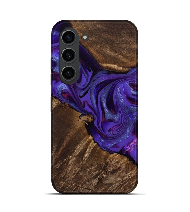 Galaxy S23 Wood Live Edge Phone Case - Shaylee (Purple, 811812)