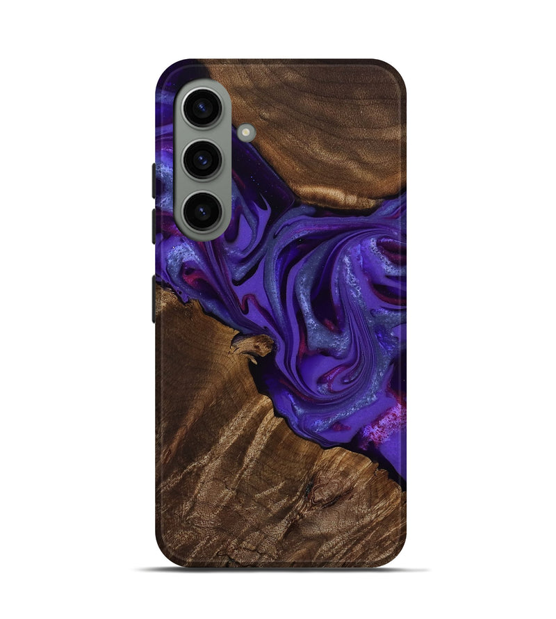 Galaxy S24 Wood Live Edge Phone Case - Shaylee (Purple, 811812)