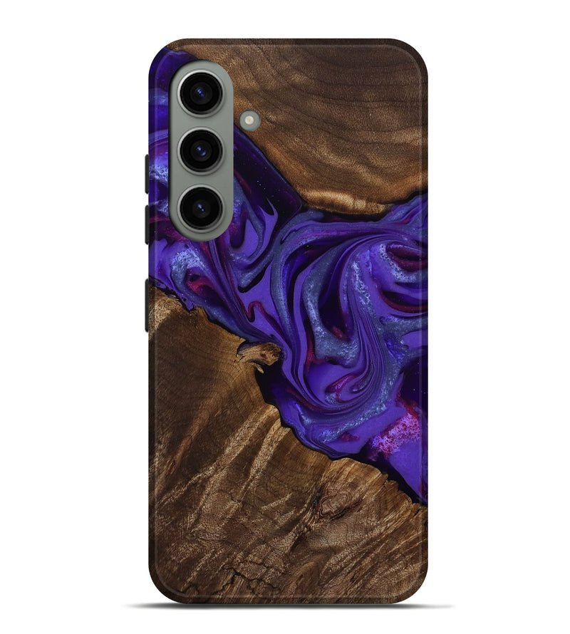 Galaxy S24 Plus Wood Live Edge Phone Case - Shaylee (Purple, 811812)