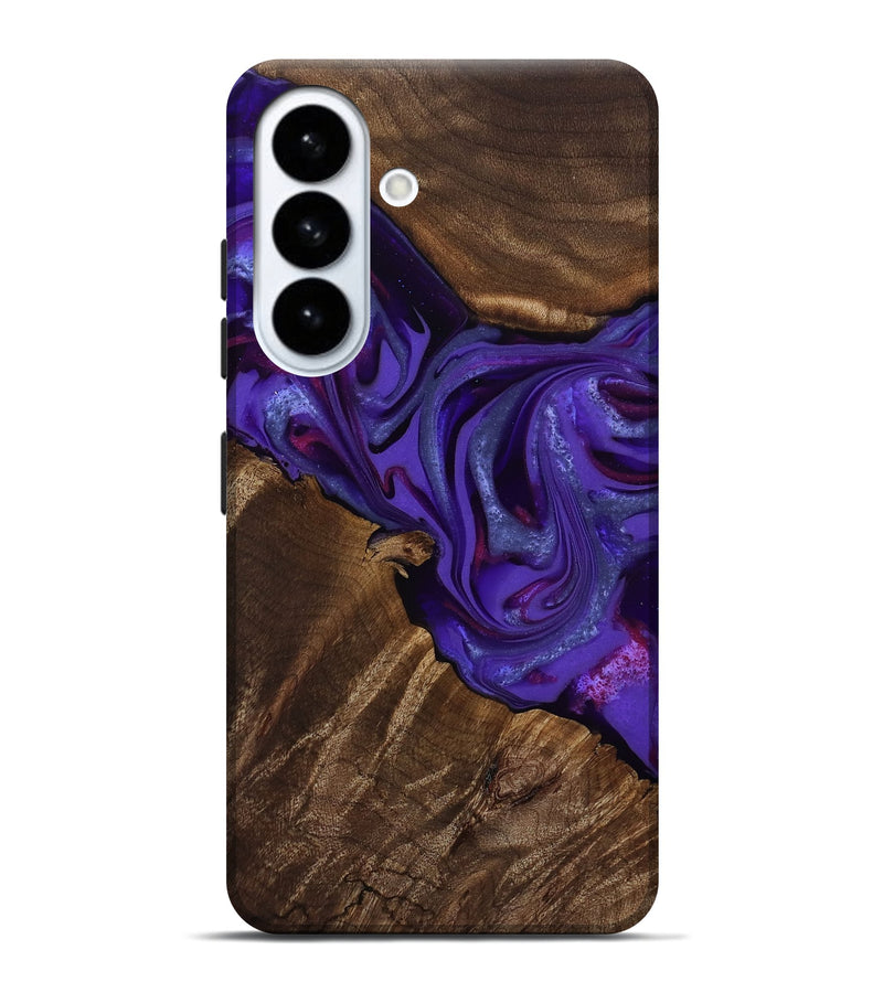 Galaxy S26 Plus Wood Live Edge Phone Case - Shaylee (Purple, 811812)