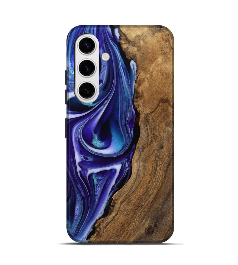 Galaxy S25 Wood Live Edge Phone Case - Gerardo (Purple, 811815)