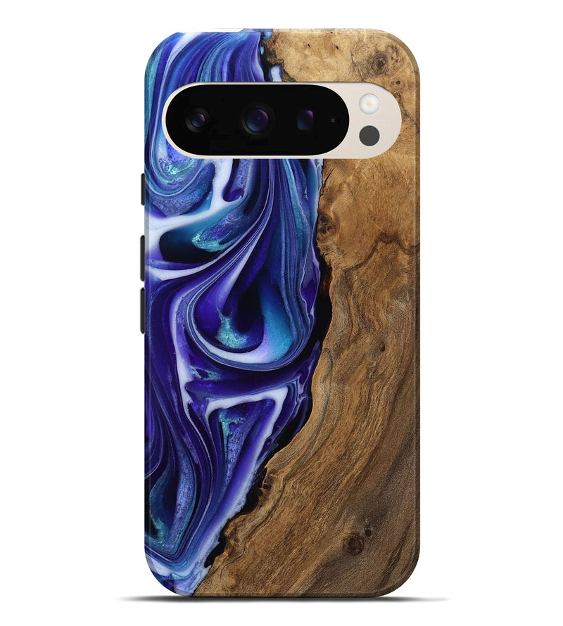 Pixel 10 Pro XL Wood Live Edge Phone Case - Gerardo (Purple, 811815)