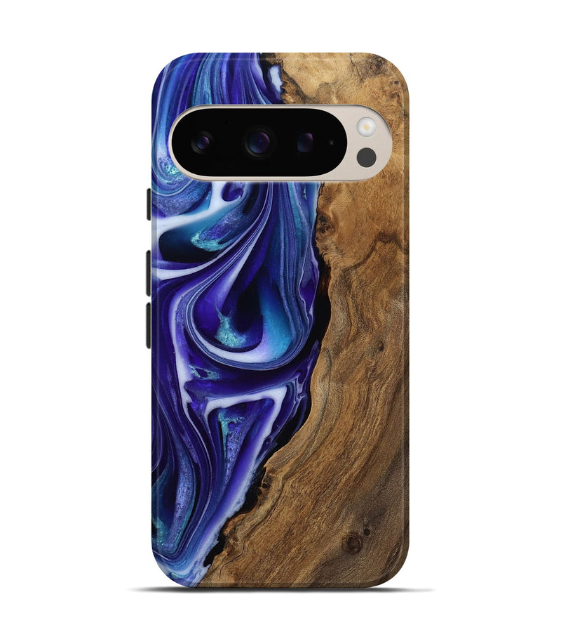 Pixel 9 Wood Live Edge Phone Case - Gerardo (Purple, 811815)