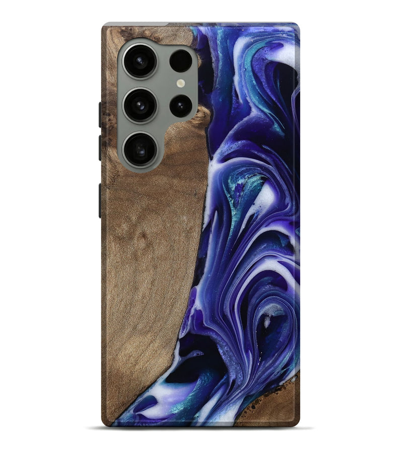 Galaxy S24 Ultra Wood Live Edge Phone Case - Cayla (Purple, 811816)