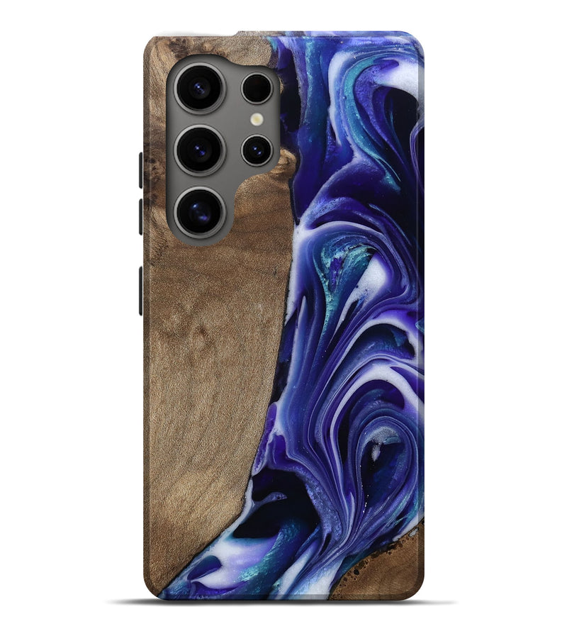 Galaxy S25 Ultra Wood Live Edge Phone Case - Cayla (Purple, 811816)