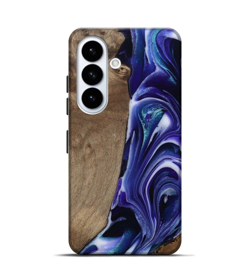 Galaxy S26 Wood Live Edge Phone Case - Cayla (Purple, 811816)