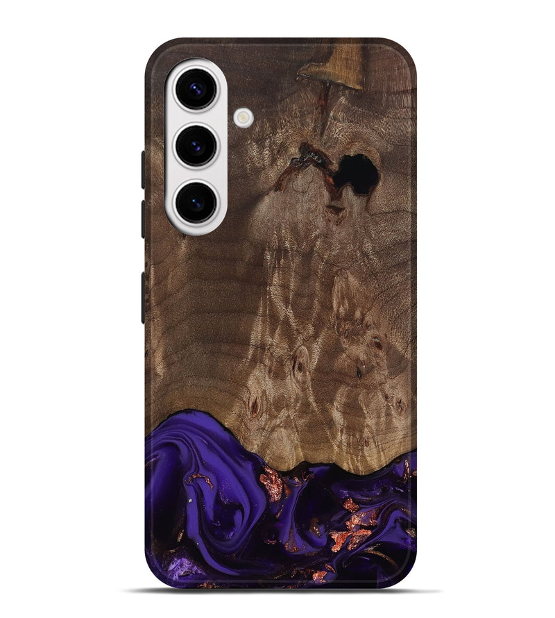 Galaxy S25 Plus Wood Live Edge Phone Case - Nan (Purple, 811819)