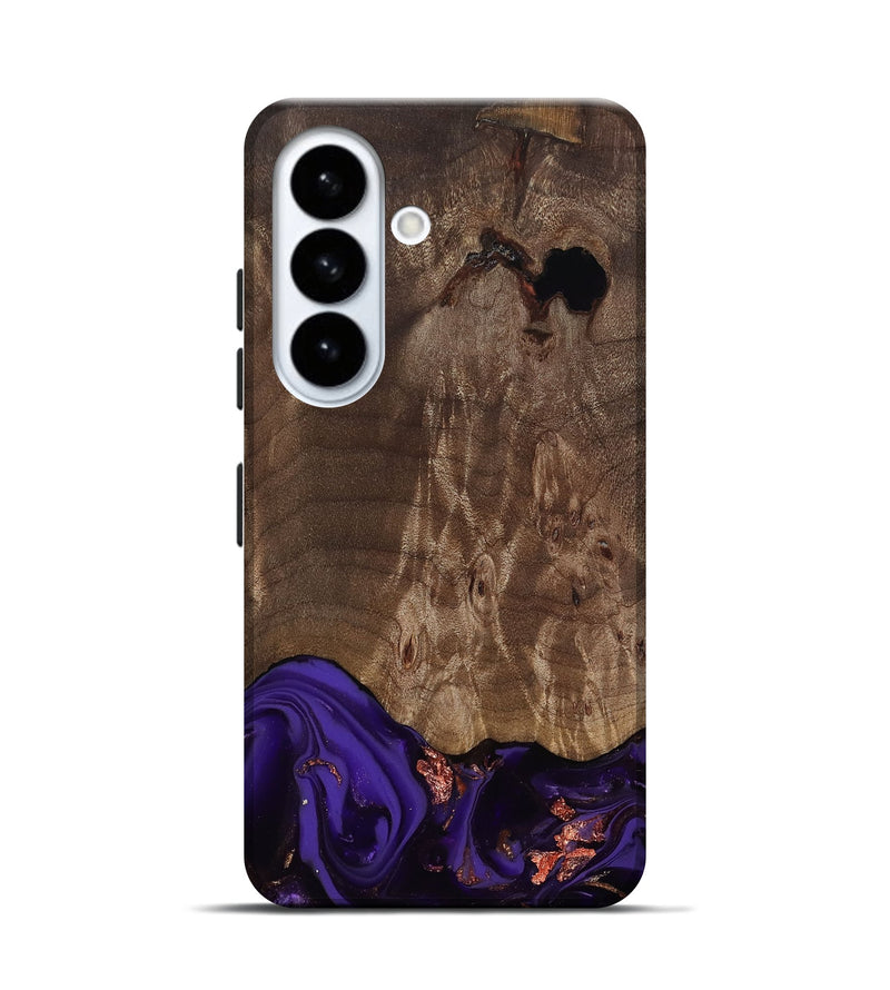 Galaxy S26 Wood Live Edge Phone Case - Nan (Purple, 811819)