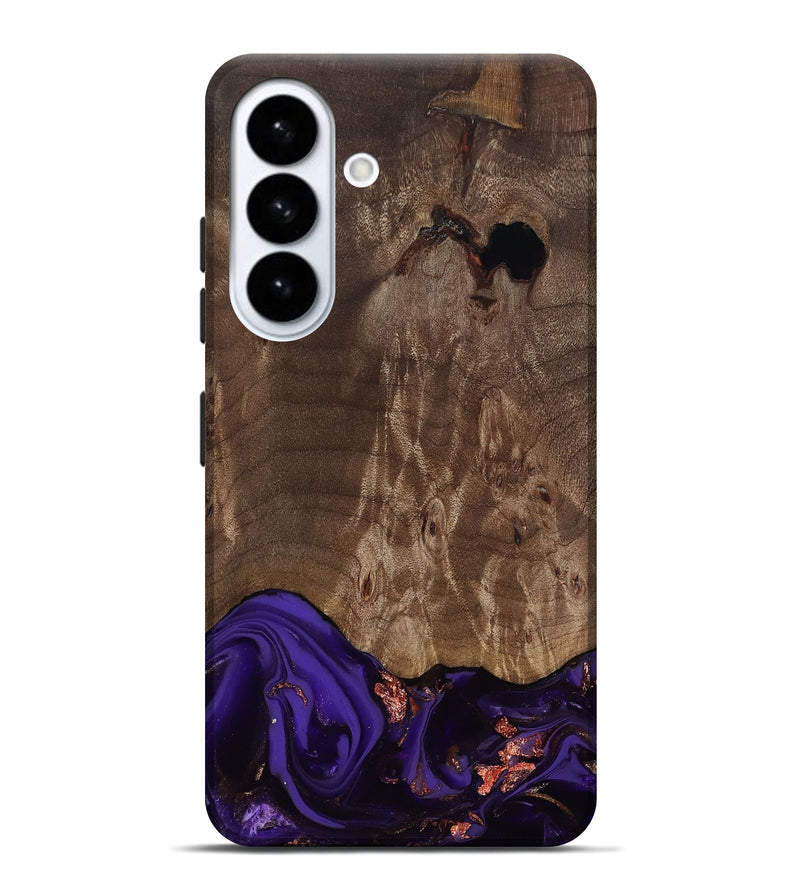 Galaxy S26 Plus Wood Live Edge Phone Case - Nan (Purple, 811819)
