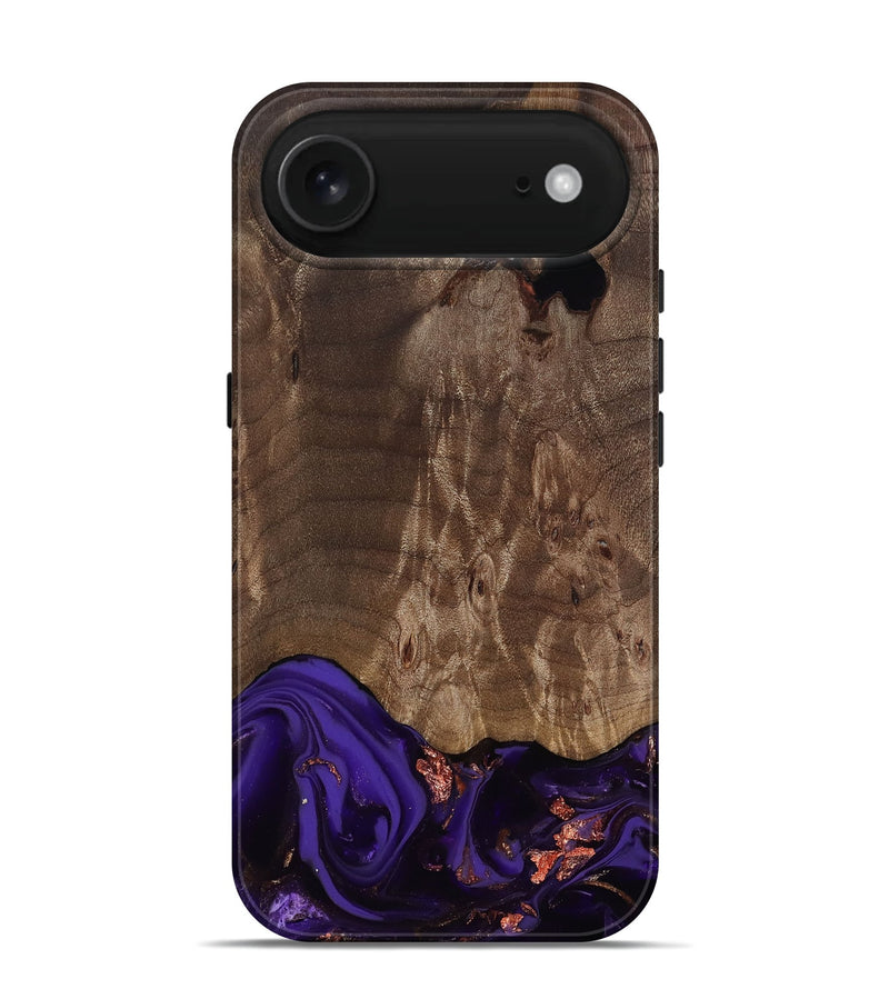 iPhone 17 Air Wood Live Edge Phone Case - Nan (Purple, 811819)