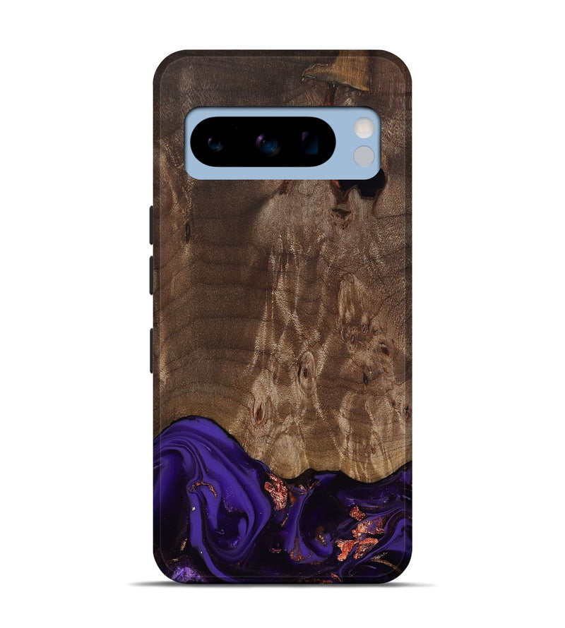 Pixel 8 Pro Wood Live Edge Phone Case - Nan (Purple, 811819)