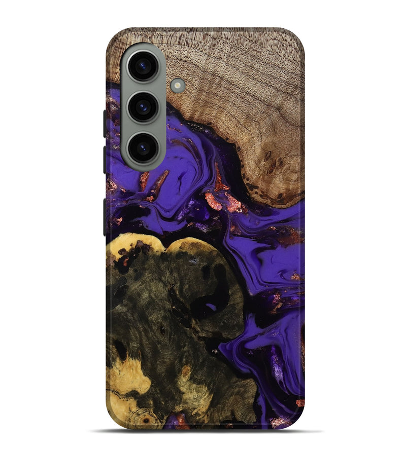 Galaxy S24 Plus Wood Live Edge Phone Case - Erwin (Purple, 811821)