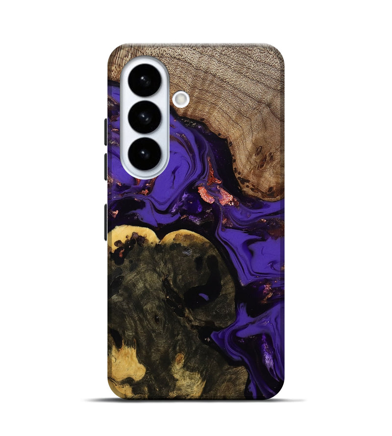 Galaxy S26 Wood Live Edge Phone Case - Erwin (Purple, 811821)