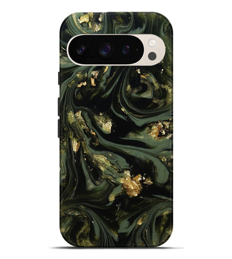 Pixel 10 Pro XL ResinArt Live Edge Phone Case - Duke (Green, 811823)