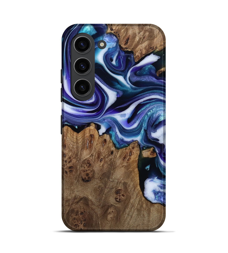 Galaxy S23 Wood Live Edge Phone Case - Azalea (Purple, 811824)