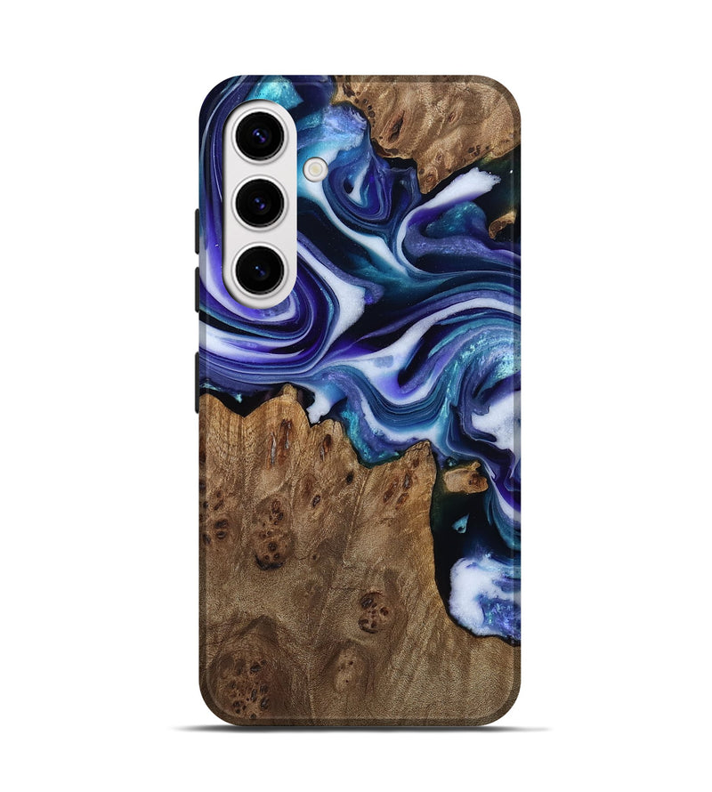 Galaxy S25 Wood Live Edge Phone Case - Azalea (Purple, 811824)