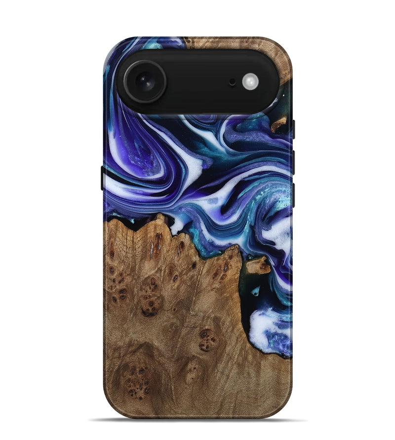 iPhone 17 Air Wood Live Edge Phone Case - Azalea (Purple, 811824)