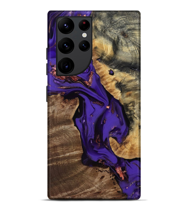 Galaxy S22 Ultra Wood Live Edge Phone Case - Lyra (Purple, 811830)