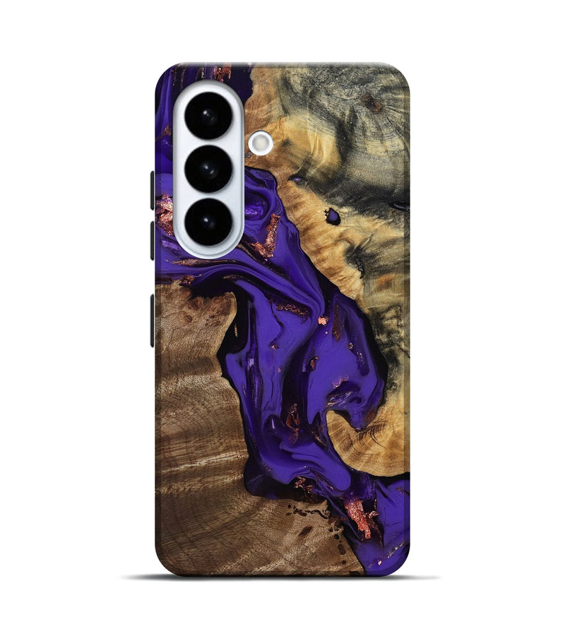 Galaxy S26 Wood Live Edge Phone Case - Lyra (Purple, 811830)