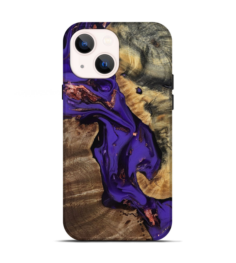 iPhone 13 Wood Live Edge Phone Case - Lyra (Purple, 811830)