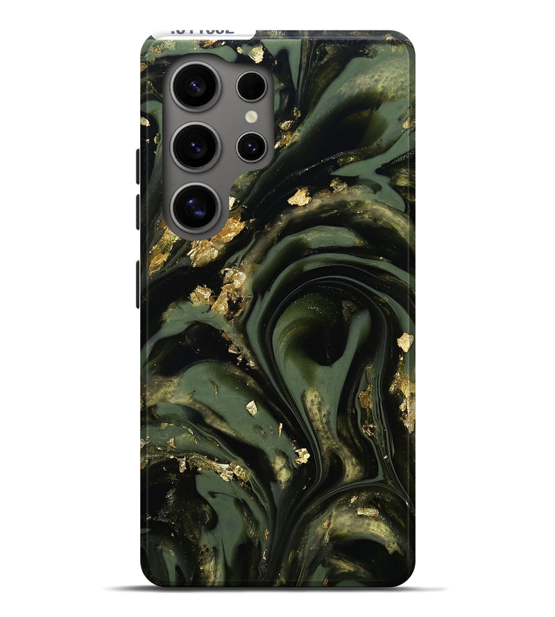 Galaxy S25 Ultra ResinArt Live Edge Phone Case - Dilan (Green, 811832)