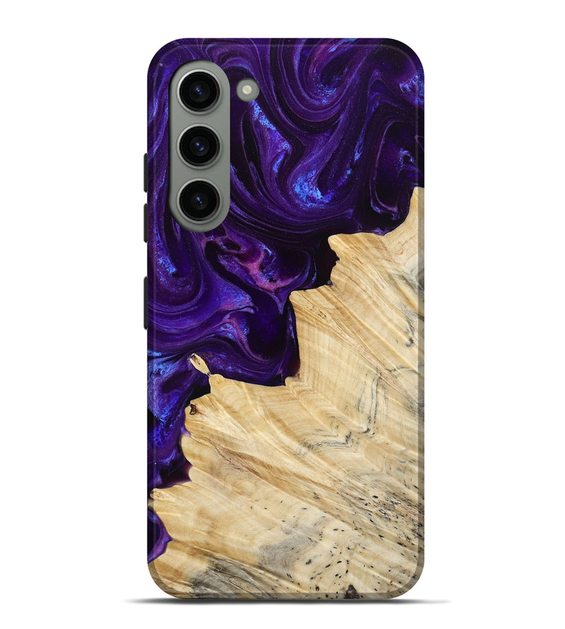 Galaxy S23 Plus Wood Live Edge Phone Case - Merle (Purple, 811834)