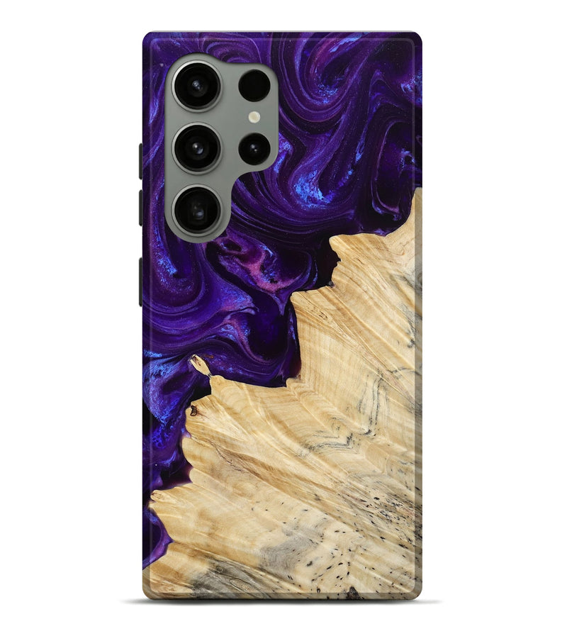 Galaxy S24 Ultra Wood Live Edge Phone Case - Merle (Purple, 811834)