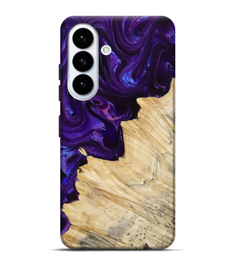 Galaxy S26 Plus Wood Live Edge Phone Case - Merle (Purple, 811834)