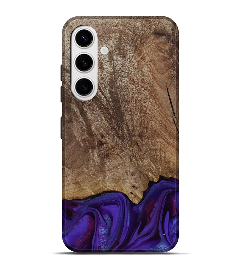 Galaxy S25 Plus Wood Live Edge Phone Case - Jadiel (Purple, 811835)