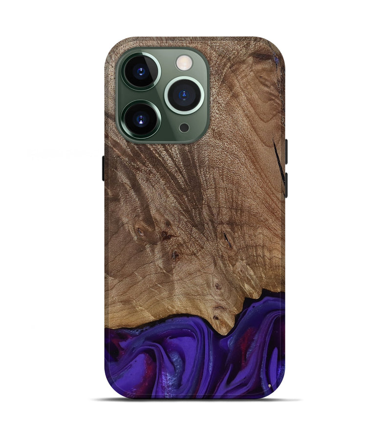 iPhone 13 Pro Wood Live Edge Phone Case - Jadiel (Purple, 811835)