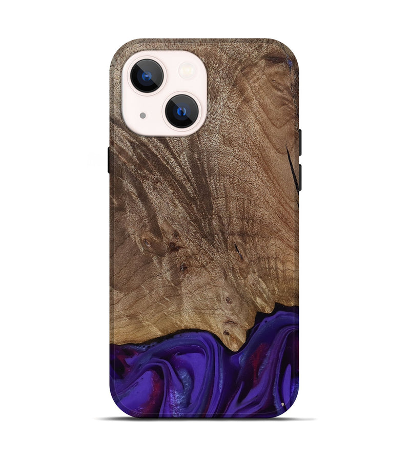 iPhone 14 Wood Live Edge Phone Case - Jadiel (Purple, 811835)