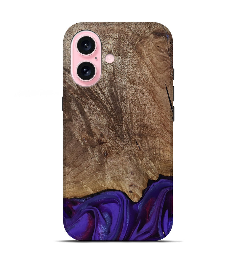 iPhone 17 Wood Live Edge Phone Case - Jadiel (Purple, 811835)