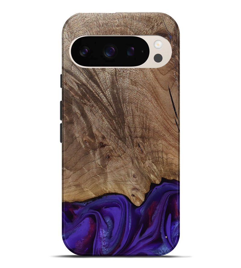 Pixel 10 Pro XL Wood Live Edge Phone Case - Jadiel (Purple, 811835)