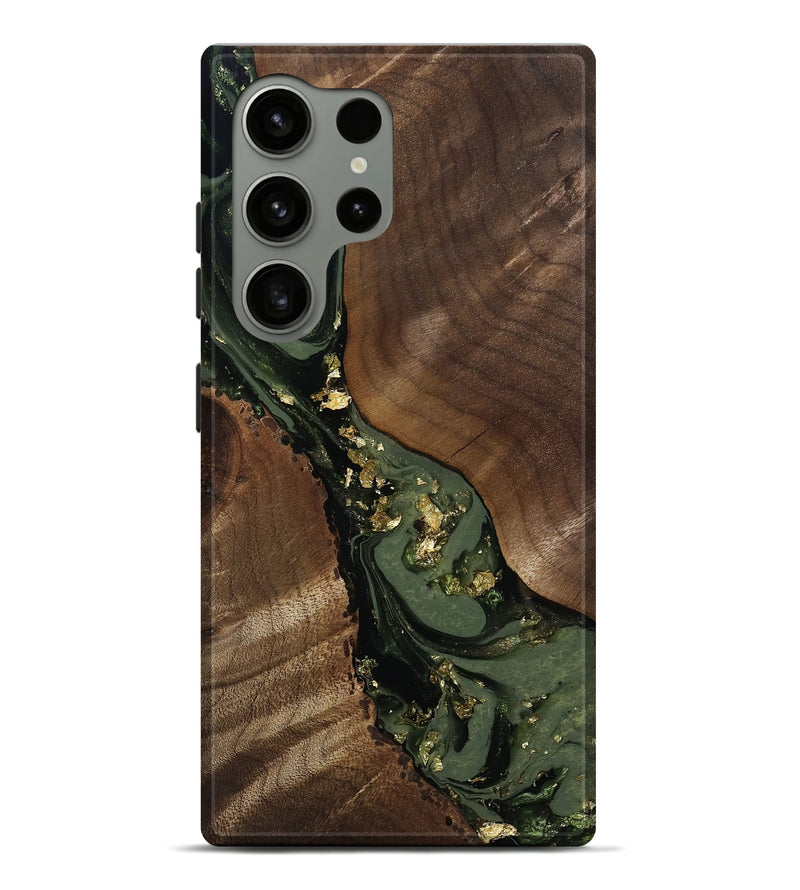 Galaxy S24 Ultra Wood Live Edge Phone Case - Diamond (Green, 811836)