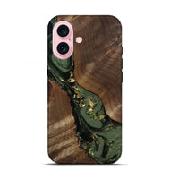 iPhone 17 Wood Live Edge Phone Case - Diamond (Green, 811836)