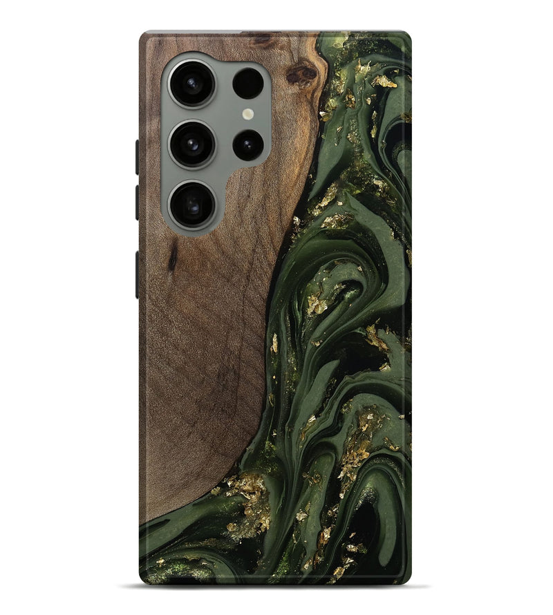 Galaxy S24 Ultra Wood Live Edge Phone Case - Kaylynn (Green, 811837)