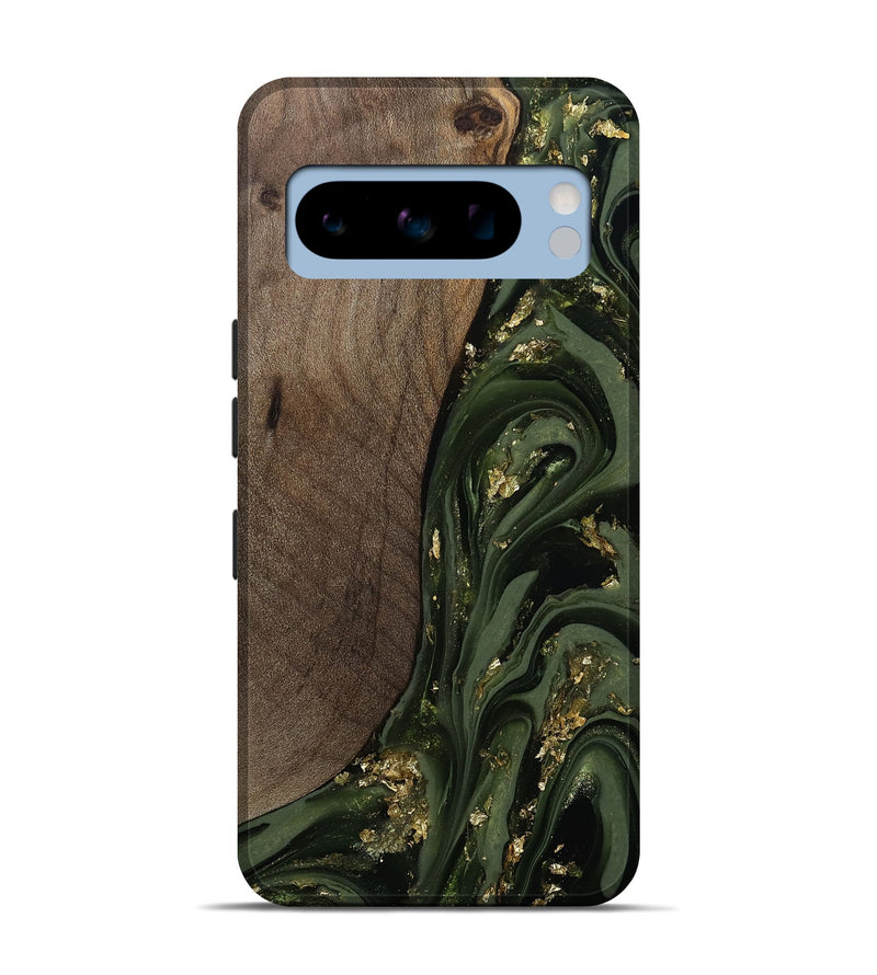 Pixel 8 Pro Wood Live Edge Phone Case - Kaylynn (Green, 811837)