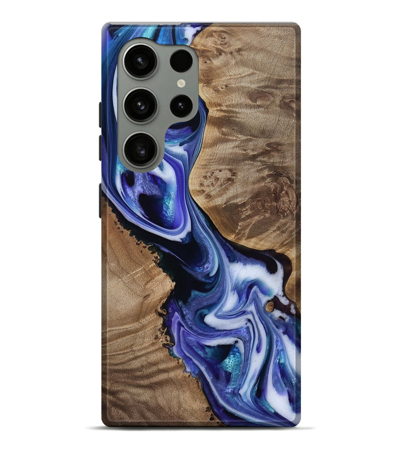 Galaxy S24 Ultra Wood Live Edge Phone Case - Gwen (Purple, 811838)
