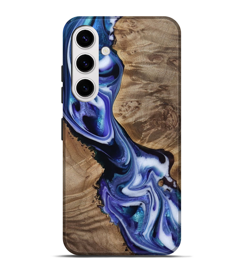 Galaxy S25 Plus Wood Live Edge Phone Case - Gwen (Purple, 811838)