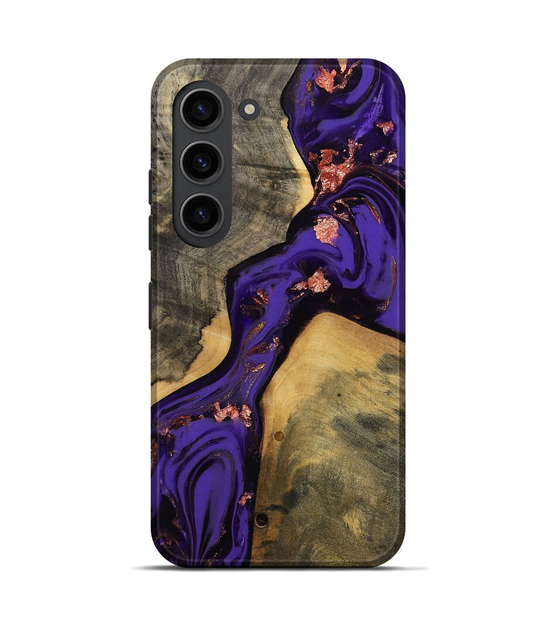 Galaxy S23 Wood Live Edge Phone Case - Elbert (Purple, 811840)