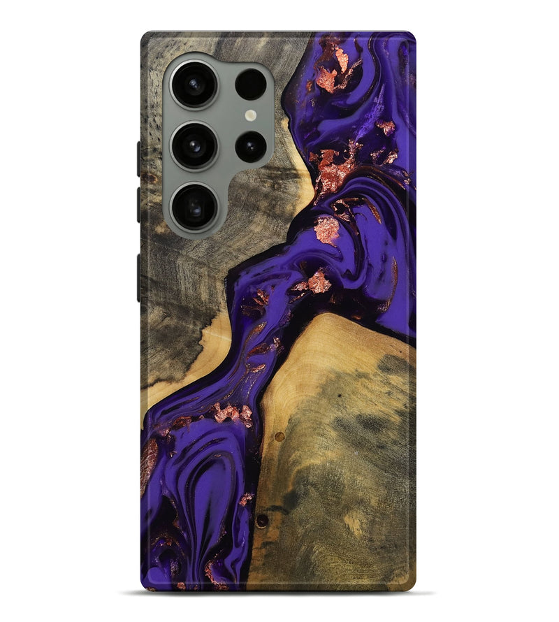 Galaxy S24 Ultra Wood Live Edge Phone Case - Elbert (Purple, 811840)