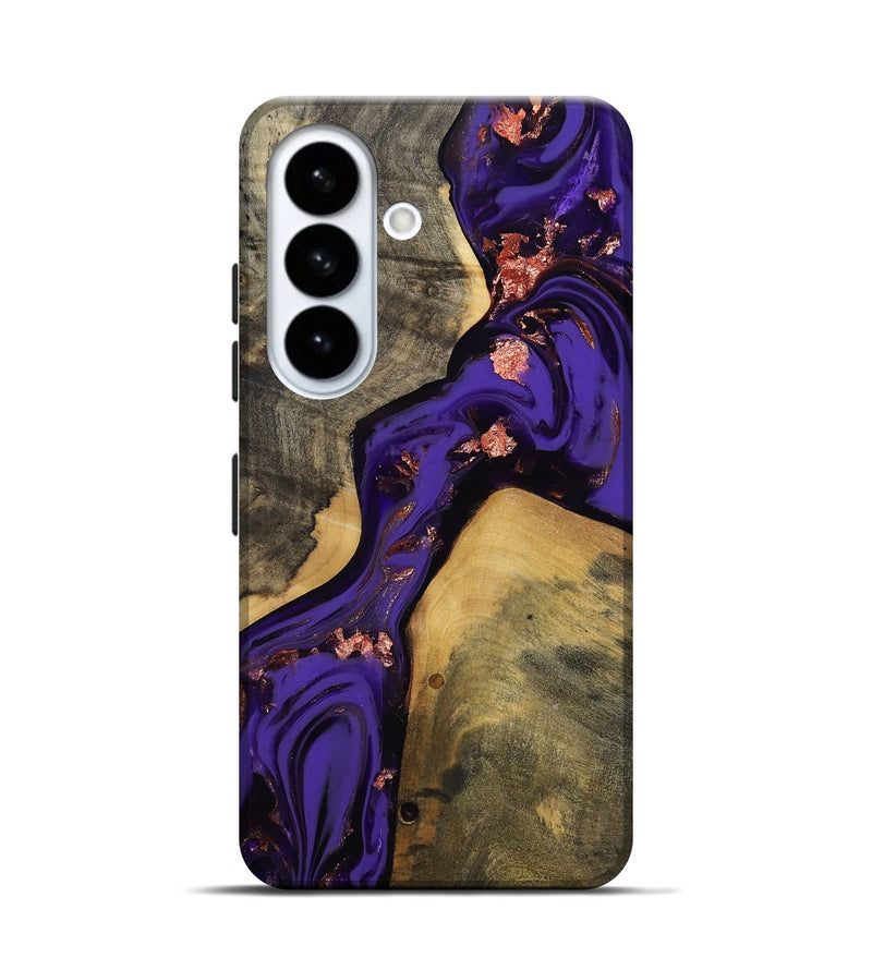 Galaxy S26 Wood Live Edge Phone Case - Elbert (Purple, 811840)