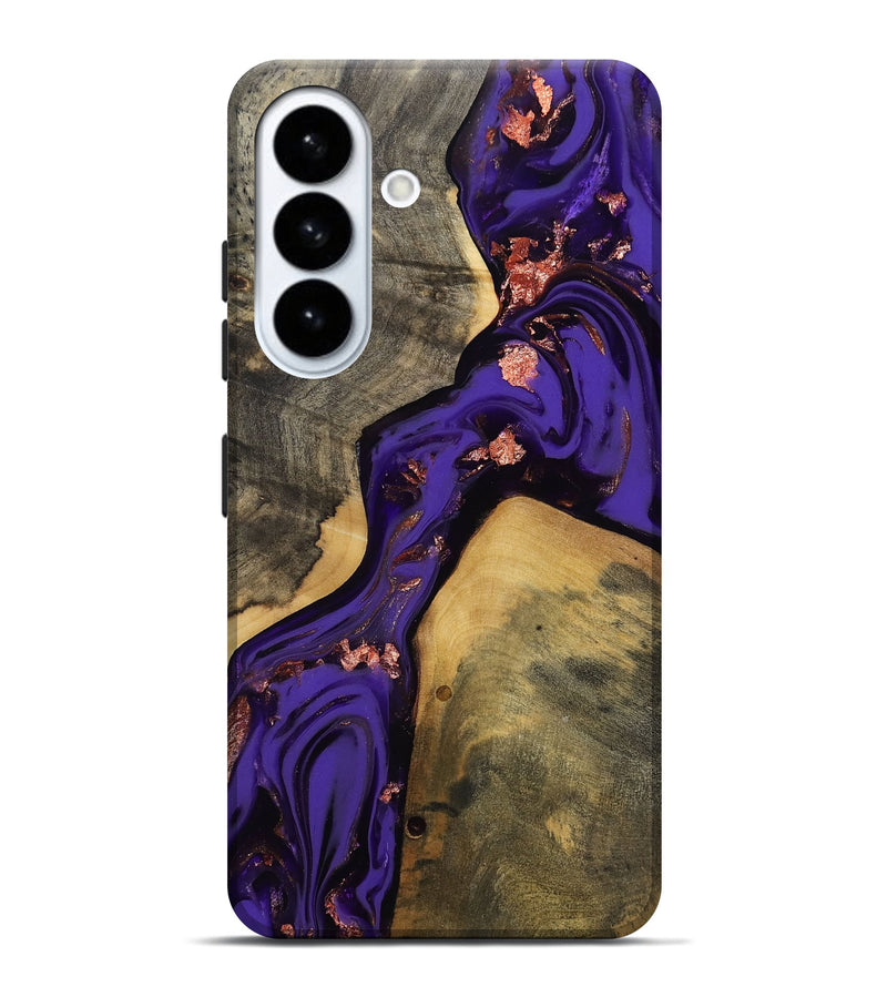 Galaxy S26 Plus Wood Live Edge Phone Case - Elbert (Purple, 811840)