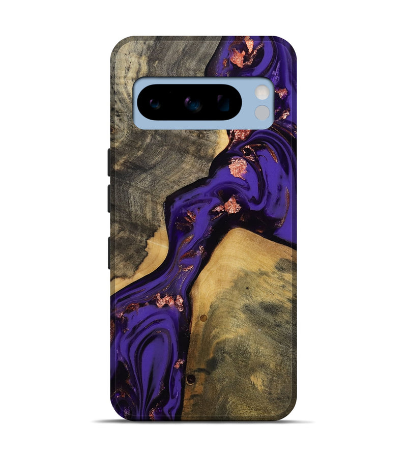 Pixel 8 Pro Wood Live Edge Phone Case - Elbert (Purple, 811840)